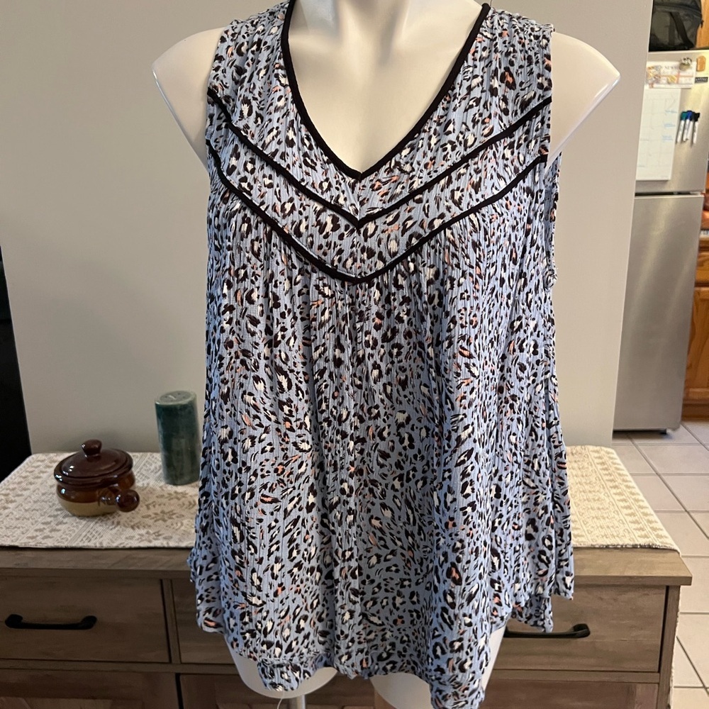 Democracy Blue Blouse with Stylish Design and Comfortable Fit